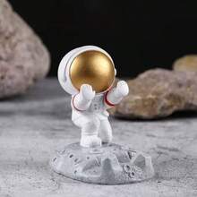 1pc Creative Astronaut Phone/Tablet Stand - Made Of Durable ABS Material, With A Fun Cartoon Design Featuring A Dynamic Astronaut Statue, Suitable For Home, Office And Online Classes, Astronaut Decor - Phone Stand - View 12