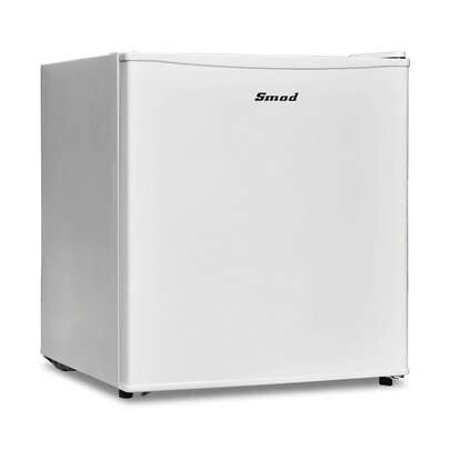 SMAD Mini Fridge Table Top  48L, 0-10°C Temperature Control With 6 Adjustable Settings, 39dB Quiet Operation, Reversible Door, 100°C Heat-Resistant & Heavy-Duty Top Cover, 240V Domestic Fridge, White