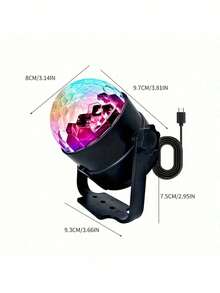 USB Powered LED Disco Ball Light - Desktop Strobe Light, Suitable For Party Decoration, Graduation Ceremony, Birthday, Wedding, Summer Events And Bar Activities - Made Of ABS And Plastic Lampshade, Built-In Electronic Components, No Battery Required - Multicolor - View 15