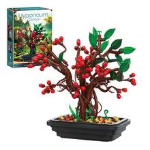 Gold Witch Hazel Potted Plant Brick Landscape Model, Fireplace Potted Plant Brick, Simulated Everlasting Flower Bouquet Assembled Brick, Enjoy Quiet Solitude - Multicolor - View 7