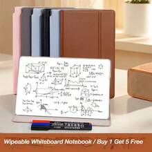 1pc Leather Desktop Whiteboard - Reusable Memo Board For Office, Home And Students, Portable Writing Notepad For Work, Study, Drawing, Daily Notes, With 3 Adjustable Stands (Includes 1 Whiteboard Marker And 1 Eraser Cloth), Suitable For Office Workers, Students, And Home Use - Multicolor - View 6