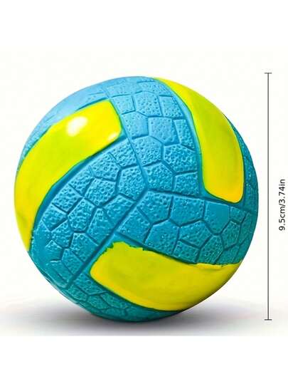 Juguete de voleibol de goma resistente para perros, juguete para masticar, limpieza de dientes, juguete interactivo de entrenamiento para perros medianos y grandes, alivio del aburrimiento, consumo de energía, adecuado para cachorros y perros adultos, resistente y resistente al desgarro, excelente para Border Collie, Golden Retriever, Labrador, regalo para mascotas, alivio de la ansiedad de las mascotas, adecuado para el juego y el entrenamiento diarios