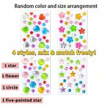 Shiny Rhinestone Effect Stickers - Multi-Color (Pink, Blue, Green, Red, Transparent) Pet Decorative Gems, Suitable For Cat/Dog Collars, Harnesses, Face Decor, No Glue Needed, & Material, Sensitive Skin Friendly - Essential For Parties, Photo Shoots, Daily Charm, Pet Grooming & Party Outfits, Fun Accessories, No Adhesive Needed, Photography Props, Ideal For Dog Lovers - Multicolor - View 12