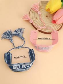 Vòng tay kéo điều chỉnh được, phong cách Bohemian, giản dị, tối giản, thích hợp cho lễ hội âm nhạc, đa năng, mang hơi hướng retro Pháp, thiết kế độc đáo. - Nhiều màu - Xem 5