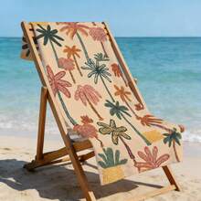 1pc Ultra Soft Summer Coconut Tree Pattern Beach Towel, Suitable For Beach, Pool Party, Vacation - Style4 - View 7
