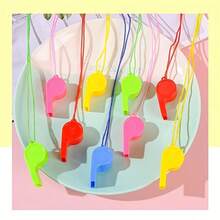 10/20pcs/Pack Colorful Loud Sports Whistle With Lanyard, Suitable For Referees, Cheerleaders And Outdoor Activities - Ideal Choice For Coaches And Referees - Colorful Plastic Whistle Small Whistle Sports Referee Cheering Whistle Fan Supplies - Multicolor - View 6