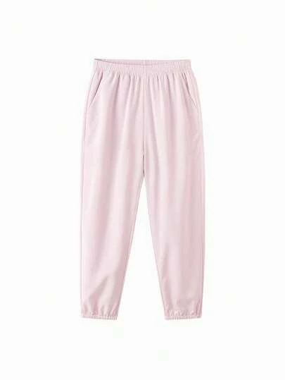 Balabala Tween Girl Unisex Quick Dry Sports Pants, Summer Lightweight Breathable Athletic Joggers For Boys Girls