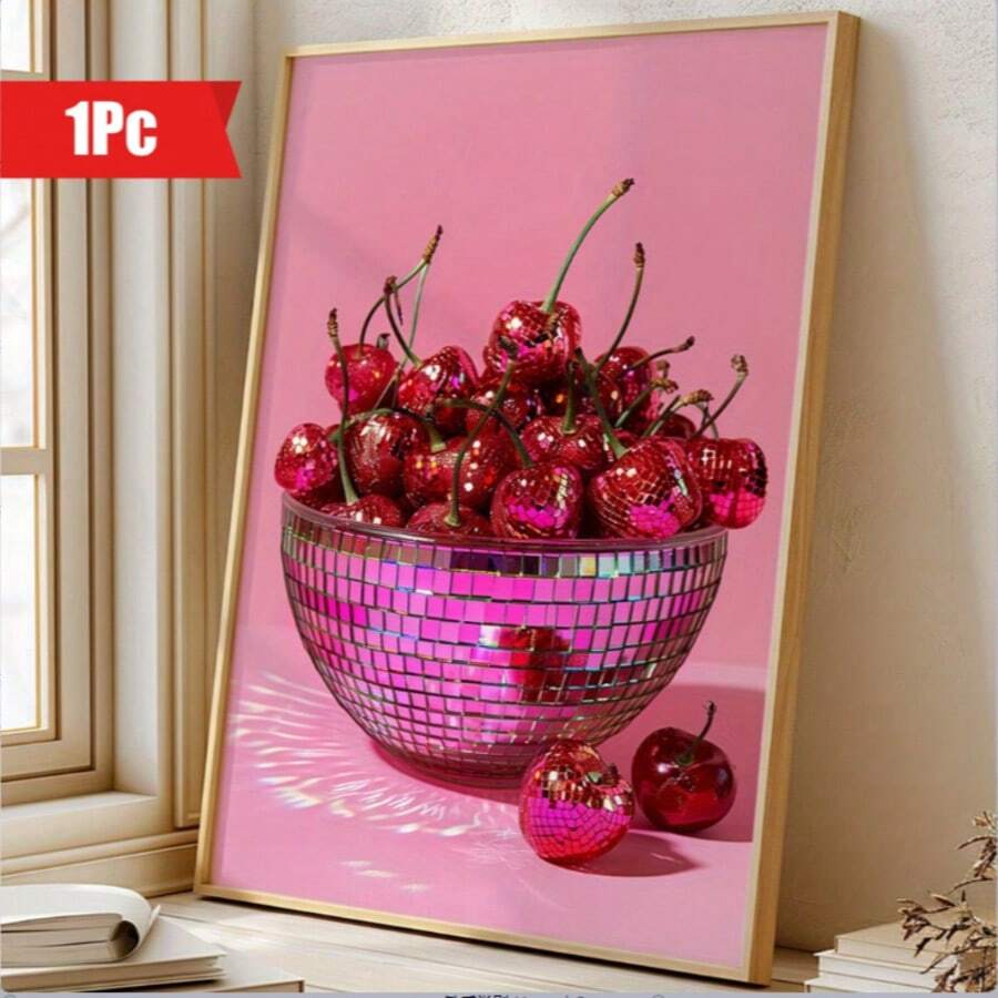 【1幅现代艺术帆布画】1幅现代艺术风格帆布画，水彩素色房屋设计，无框墙面艺术海报，适用于家居客厅装饰，时尚室内装饰，竖幅帆布画，无框 - 多色 - 查看 1