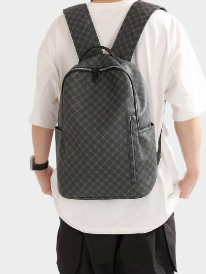 新款时尚大容量背包通勤包个性化学生背包