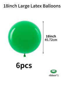 36/18 Zoll große grüne Latex-Ballons - 2/4/6/10/18/30 Stück tiefgrüne runde Helium-Ballons, geeignet für grünes Dschungel-Thema Hochzeit, Jahrestag, St. Patrick's Day, Geburtstags-Party, Baby-Shower, Weihnachten, Halloween, Gender-Enthüllungs-Party Dekoration - Grün - Übersicht 13