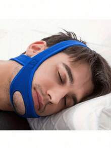 Black, Blue, Pink, Green Anti-Snoring Chin Strap Device Solution, Jaw Alignment Support, Mouth Closure, Soft Material, Suitable For Side/Back Sleepers - Anti-Snoring Aid, Sleep Quality Enhancement, Ergonomic Design - Multicolor - View 3