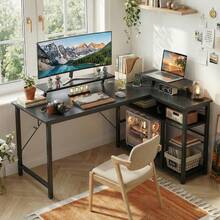 Devoko Home Office Desks - Black - View 8