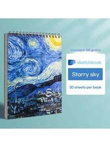 A4 Blank Sketchbook, 30 Pages Per Book, Blank Drawing Book For Art Students, Essential For Back To School, Art Students, Drawing Lovers, Students, Designers, Suitable For Art Studio, Classroom, Home, Outdoor, For Sketching, Drawing Practice, Sketchbook Making, Inspiration Recording, Great Gift For Back To School, Teacher's Day, Birthday, Art Festival - Multicolor - View 14