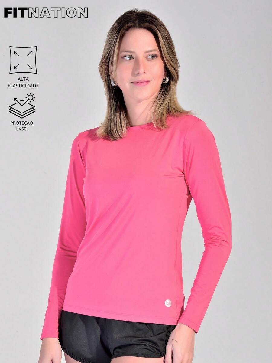 Women Sports Tees & Tanks - Hot Pink - View 1