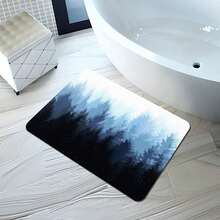 Forest Themed Bath Mat, Bathtub Rug, Bathroom Carpet, Bathroom Accessories, Aesthetic Home Decor, Room Decoration - (2) - View 3