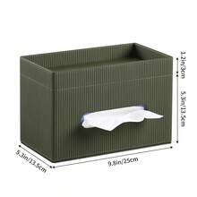 Rechteckige Taschentuchbox mit Ablage, Leder Taschentuchbox Halter für Badezimmer, Bürotisch, Theke, Nachttisch und mehr - Schwarz - Übersicht 3