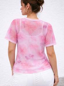 Women's Blouse In Transparent Tulle | Ideal For Modern Looks - 粉紅印記 - 查看 2