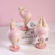 1pc Plus Size Women's Fashionable Artistic Resin Sculpture | Handmade Resin Home Decor, Suitable For Living Room And Office, Modern Home Decoration, Applicable For Various Room Types And Holidays - 1PC - View 4