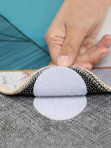 20/40/2片装自粘圆形防滑点，重型防滑垫，不锈钢地毯固定器，强力尼龙粘合剂，圆形防水胶带，圆形胶带固定器，适用于家用地毯、床上用品、桌布、办公室和教室地毯、床上用品、桌布防滑 - 多色 - 查看 4