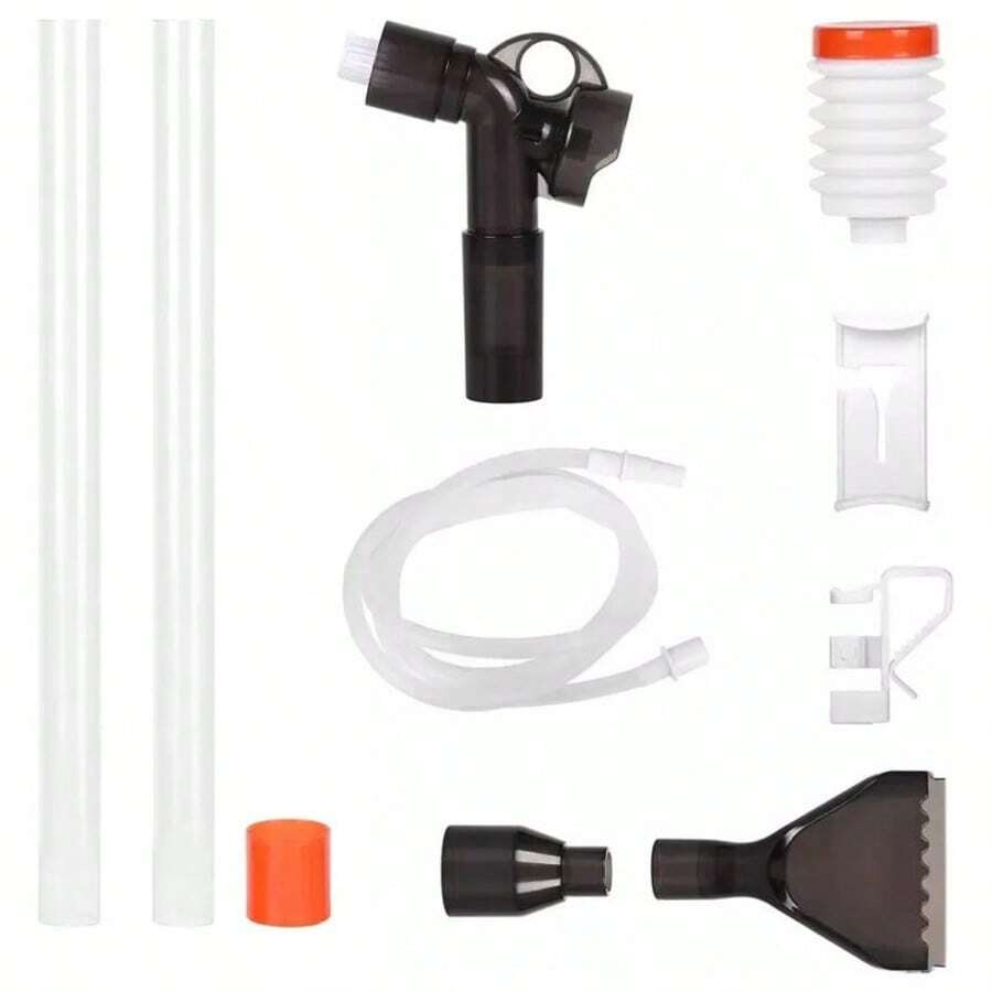 1Set 3-In-1 Aquarium Gravel Cleaner Kit - Easy-To-Use Vacuum Pump With Water Flow Control Extendable Inlet Tubes For Deep Tanks Up To 90cm - View 1