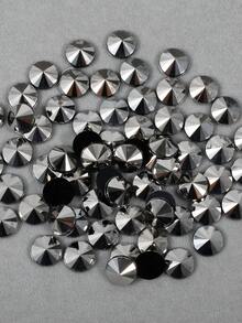 100pcs/Pack, 10mm Pointed Flat Round Acrylic AB Color Rhinestones, Pointed Top Round Plastic Rhinestones For Clothing, Shoes, Bags Decoration - 10mm 100pcs - View 17