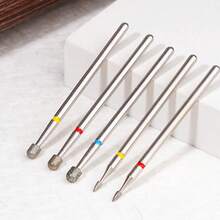 Russian Manicure Diamond Drill Bits - Cylindrical, Conical And Spherical Bits For Cuticle Removal, Callus Care And Nail Preparation (Professional Salon And Home Use) - Multicolor - View 6