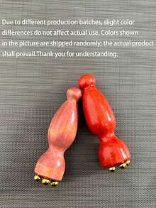 Bộ 2/1 dụng cụ massage mặt và mắt hình hoa sen mini bằng đồng thau nguyên chất - Bảng Gua Sha, que Gua Sha, bấm huyệt, chăm sóc da, giảm căng thẳng, thư giãn, nâng cơ. - A - Xem 9