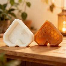 蜂巢蜜蜂硅胶模具 - 心形和六边形 - 制作精美的手工皂、蜡烛和树脂工艺品 - 非常适合 DIY 礼品制作 - Bee - 查看 7