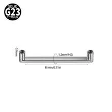 1PC G23 Titanium Surface Piercing Double Threaded Dermal Anchor Internal Threaded Micro Dermal Base Bar Jewelry Accessory - As Shown - View 17