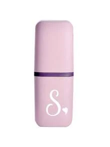 White Art Love Letter A-Z Portable Pink Toothbrush Case, Keeps Your Toothbrush Clean And Ready To Go Anywhere! Travel Toothbrush Holder - Multicolor - View 23