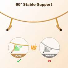 Khung đỡ bóng bay tròn bằng kim loại, giá đỡ phông nền tròn, cổng cưới, cao 1,96 mét, thích hợp cho các buổi lễ, tiệc sinh nhật. - vàng - Xem 3