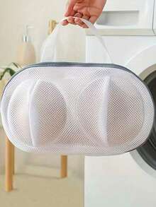 1/2pcs Bra Washing Bag, Large Bra Laundry Bag Suitable For Washing Machine, Fits All Cup Sizes, Anti-Deformation Bra Washing Bag, Lingerie Wash Bag (Grey, Blue), Mother's Day Gift - View 3