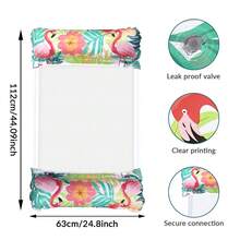 Giường phao hơi lưới mùa hè mới, võng đơn bằng PVC dày dặn dành cho hồ bơi. - Phao hai ống hình chim hồng hạc - Xem 11