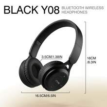 KEELEAD Tai nghe Bluetooth không dây, tai nghe không dây dành cho thể thao ngoài trời và chơi game, âm thanh vòm stereo, thiết kế nhẹ, có thể gập lại và mở rộng, điều khiển âm lượng, hỗ trợ thẻ MicroSD, dành cho nghe nhạc, thể thao, chơi game, độ trễ thấp, thời lượng pin dài, tai nghe không dây thời trang dành cho điện thoại thông minh và máy tính bảng. - Xem 15