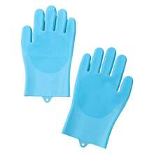 1 Pair Silicone Pet Grooming Gloves - Multi-Function Brush, Suitable For Bathing, Gentle Massage, Efficient Deshedding And Dematting - Multicolor - View 12