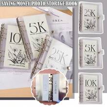 1 cuốn sổ tay hoạt động học sinh 2.5K, 5K, 10K, sổ theo dõi thử thách tiết kiệm, album sưu tập thẻ, sổ lập ngân sách, sổ sắp xếp tiền mặt và thẻ tiện lợi khi đi du lịch, túi tiết kiệm tiền. - 1 cái - Xem 2