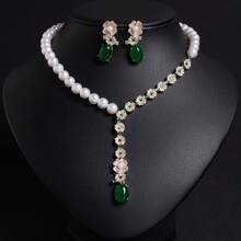 3pcs/Set, Multi-Color Options/Fashion/Elegant/Bohemian Style, Women's Jewelry, Necklace, Handmade Beaded, Shell Material, Inlaid Zirconia, Pearl Necklace, Earrings, Y2K, Suitable For Women, Holiday/Party/Anniversary/Autumn & Winter Necklace, Fashion Accessories | Pearl Jewelry, Necklace Set, Gift - Jewelry Set - View 16