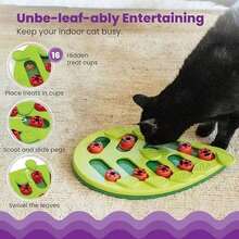 Catstages By Nina Ottosson Melon Madness Puzzle & Play – Interactive Treat Puzzle Feeder For Cats, 12 Hidden Treat Compartments Slow Feeder, Durable & Easy-Clean, 10 Inches, Pink - 出局 - 查看 3