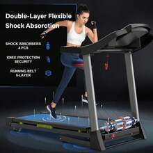 Folding Treadmills For Home/Office-3.5 HP 330lbs Weight Capacity Portable Electric Foldable Treadmill Walking Pad-Running Exercise Walk Machine Heavy Duty Treadmill Fitness Workout Jogging Green - Default Title - 查看 7
