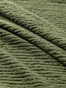 1pc Classic Elastic Fitted Sofa Cover With T-Shaped Pillow Design, Machine Washable Polyester Slipcover With Antibacterial And Soft Properties, Suitable For Single/Loveseat/3-Seater/4-Seater Sofa, Holiday Decor - Green - View 4