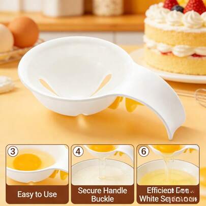 Egg White Separator, Egg Yolk Egg White Separator, Kitchen Baking Egg Separator, Cooking Tool