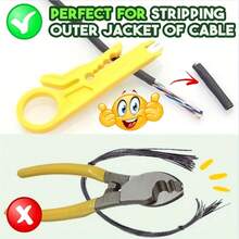 1/3件套多功能剥线钳 - 简易剥线钳、电缆压线钳、小型黄刀、电缆断路器、网络电缆刀 - 多色 - 查看 6