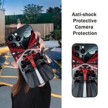 Phone Case - A Stylish And Trendy Matte Black Racing Sports Phone Case with a High-End Feel, Featuring a Cool Print. It'S Shockproof And Slip-Resistant, Suitable for  17, 17 Air, 17 Pro, 17 Pro Max, 16, 15, 14, 13, 12, 11 Pro Max, XS Max, X - Colores mixtos - Ver 9