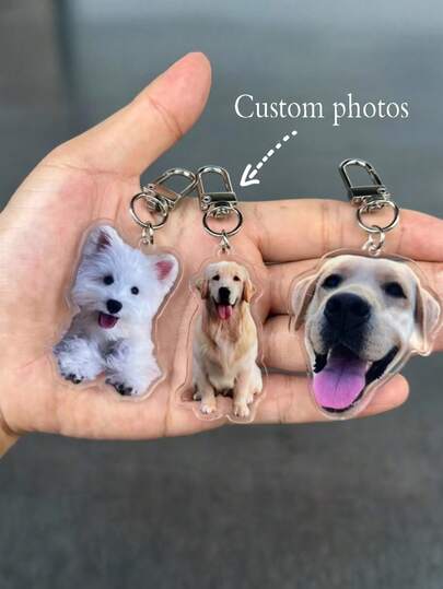 Móc khóa acrylic, móc khóa ảnh theo yêu cầu, móc khóa chân dung thú cưng cá nhân hóa, mặt dây chuyền acrylic theo yêu cầu, đồ trang trí in logo màu sắc nét.