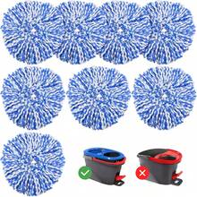 4 Pack Spin Mop Spin Mop Refills Compatible With Dual System, Microfiber Mop Easy Floor Cleaning, 2 System - 8 PCS Mop Head - View 1