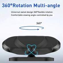 Giá đỡ điện thoại mini từ tính có thể xoay 360 độ, điều chỉnh được dùng cho ô tô. - Nhiều màu - Xem 5