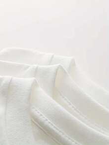 Graphic-Shirt Cotton Tees Size PlusTrenfashion Unisex's Oversized Short Sleeve Graphic Tee With Dodgers Script Slogan Logo Print, Baseball Fan Casual T-Shirt Dodgers T-Shirt 1 Unit Of 220 Grams, 100% Cotton T-Shirt With Digital Print, Baseball Style, Men's Casual Shirt, Sporty Design For Summer, Urban Clothing, For Baseball Fans ,Y2K,Oversized Shirt Men S-5XL,Summer Tops - 白色 - 查看 4