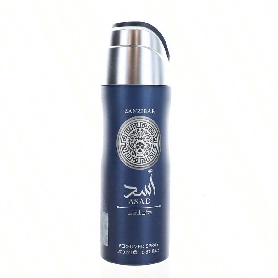 Asad Zanzibar By Lattafa, 6.7 Oz Perfumed Deodorant Spray For Men - Rose - Xem 1