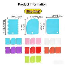 Komplett degmästareset, 1 kavel + 1 bakmatta + 3 degskrapor, multifunktionellt non-stick köksbaktillbehörsset - Multifärgad - Visa 4