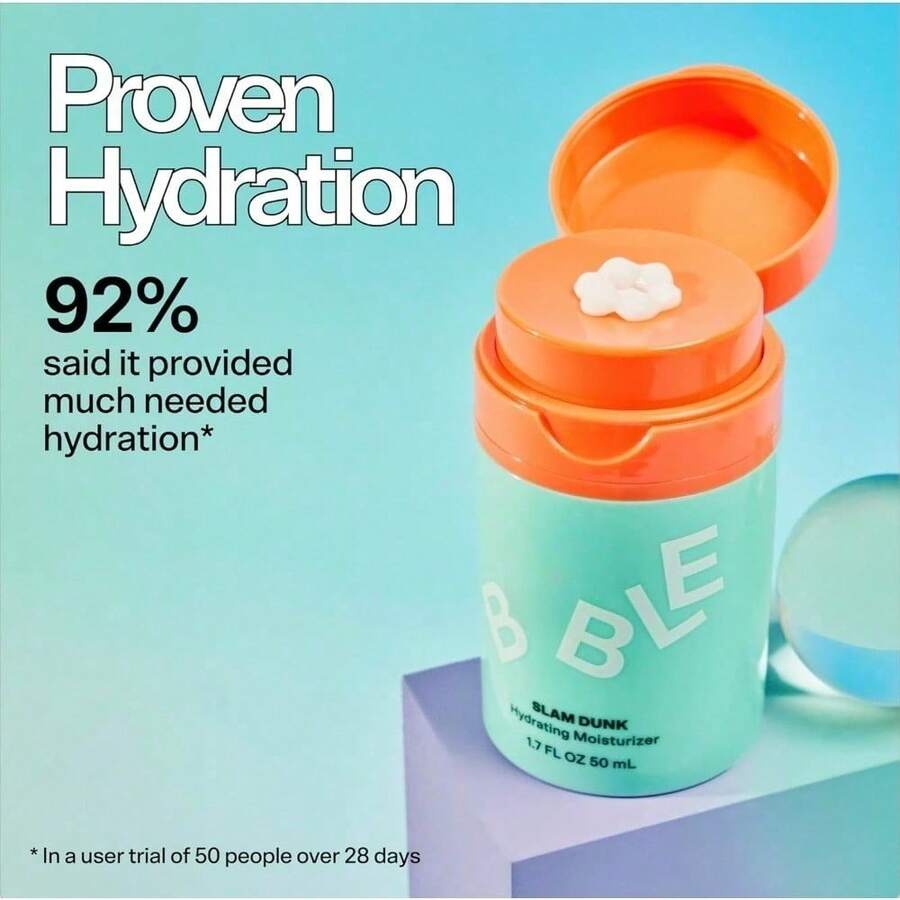 Hydrating Face Moisturizer - Lightweight Face Lotion With Vitamin E + Aloe Vera - Daily Facial Moisturizer For Normal + Dry Skin - Skin Care With Blue Light Protection - Hyaluronic Acid - 查看 1